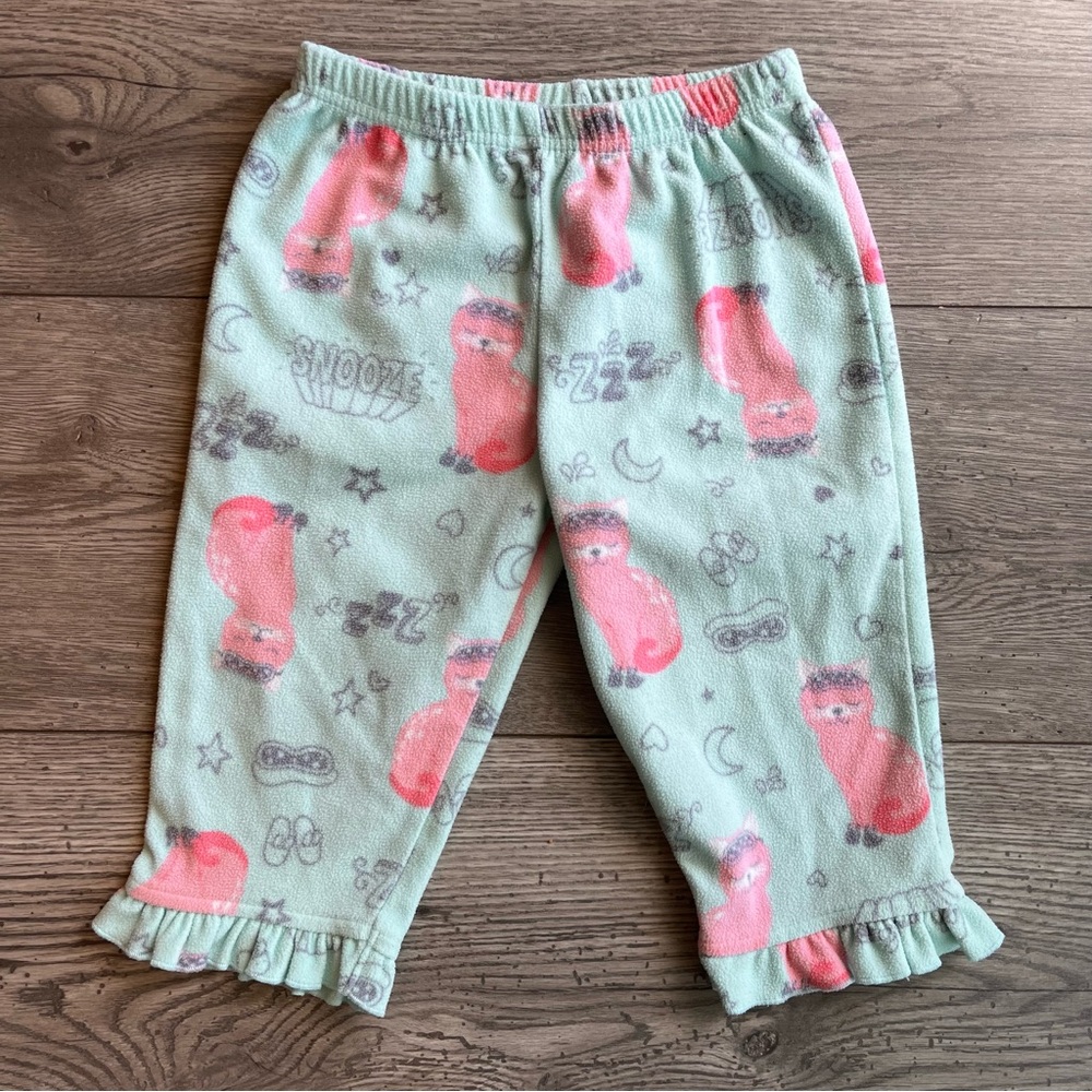 Carter’s Just One You Toddler Girl Pajama Pant Cat Sleeping Eye Mask 18 Month